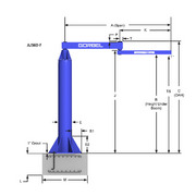 AJ360-F Series Free Standing Articulating Jib Cranes From Gorbel, Inc.