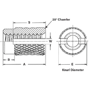 Thru Threaded Inserts - Types PPA, PPB