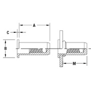Flat Head Round Body Threaded Insert - Closed End - Metric 2