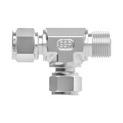 Tube fitting male run tee