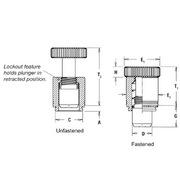 Locating pin, spring-loaded 2