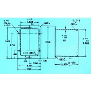 Dimensional Drawing for Specials - Rectangular Can with a Flange