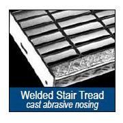 Item-1428 GHB Series Bar Grating Stair Tread From McNICHOLS CO.