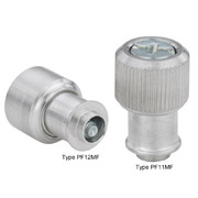 Large knob, spring-loaded –Types PF11MF and PF12MF