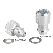 Large knob, spring-loaded –Types PF11MW and PF12MW Metric only