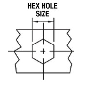 Hex Hole Size