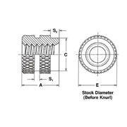 Molded-in Threaded Inserts, Thru-Threaded 2