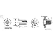Standard Full-Hex Threaded Insert 2