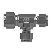 Tube fitting reducing tee