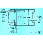 Dimensional Drawing for Specials - Rectangular Can with a Flange & Cover