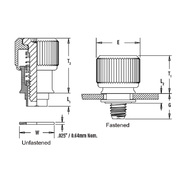 Large knob, spring-loaded – Types PF11MW and PF12MW 2