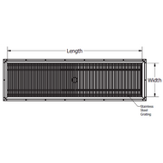 FT 3612 -SG 36 Inch (in) Length and 12 Inch (in) Width Stainless Steel ...