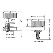 Captive panel screw-Low profile knob, spring-loaded PF30 2