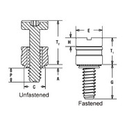 Captive panel screw-Screw head, no spring – PFHV 2