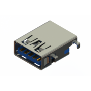 690H Series Mid-Mount PCB USB 3.0 Type-A Receptacle Connectors from ...