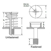 Captive panel screw-Tool only, spinning clinch bolt, self-retracting spring 2