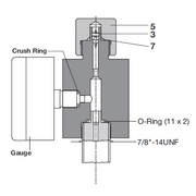 Permanent Gauging Block from HYDAC Technology Corporation