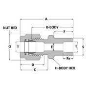 Tube fitting to socket weld union