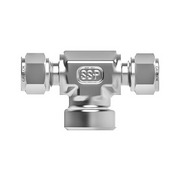 Tube fitting female branch tee