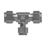 Tube fitting reducing union tee