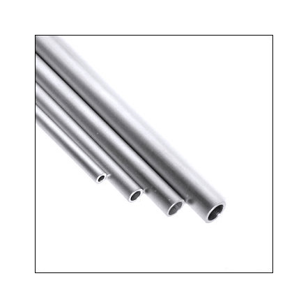 Aluminium round tube 10 Guage 1/8" wall.. Length; 12" Hollow 1 inch 