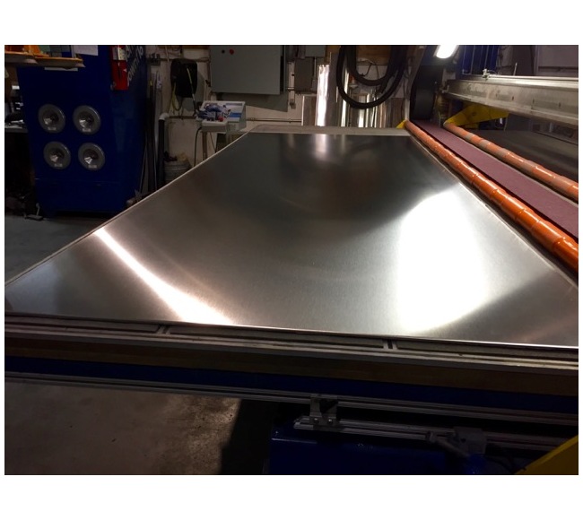 9 x 9 0.125-1/8 Aluminum Sheet Metal 5005 Clear Anodized