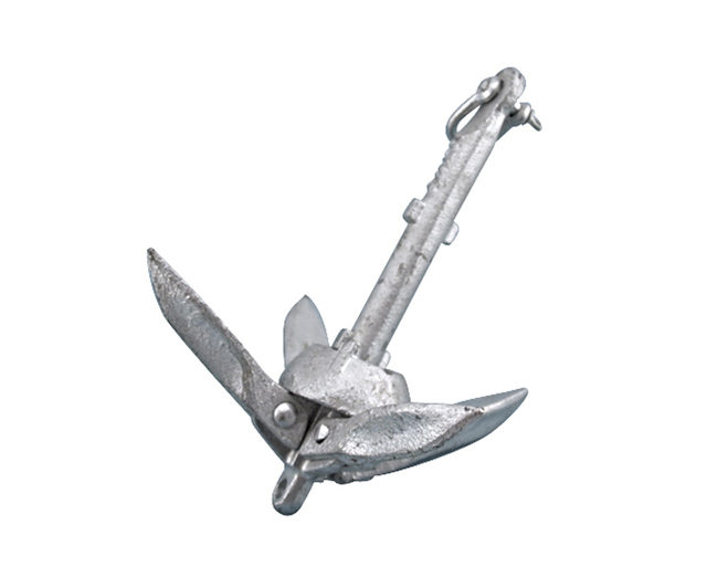 Model Boat Byers Anchors 20mm Wide With 200mm Of Dark Chain.White Metal .x1 Pair 