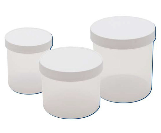 Plastic Vial Manufacturer: Hinged Lid Round Plastic Containers