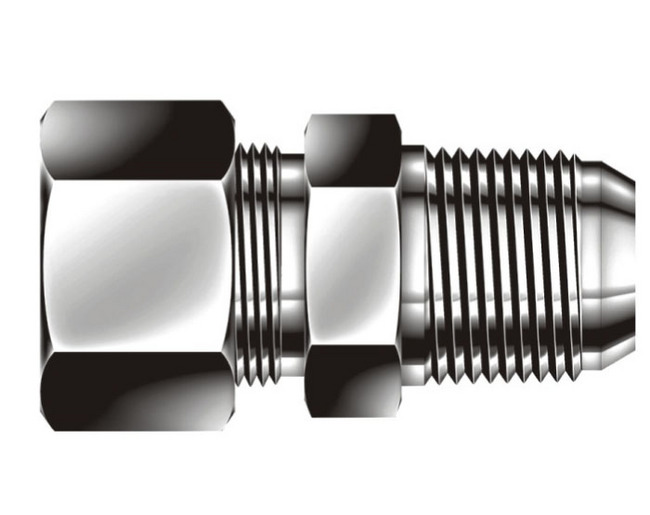 8 AN Straight Female Swivel Coupler Fitting Black 8 AN to