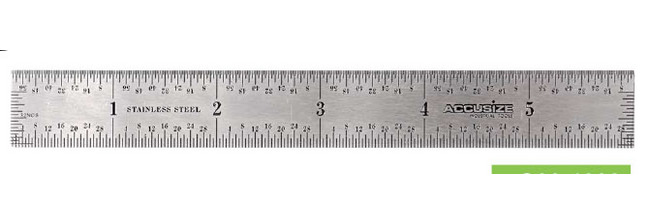 Laser Cut Self Centering Ruler 12 1 4 Thick -Imperial