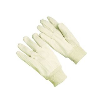 White Cotton Beaded Grip Gloves, Food Service Gloves