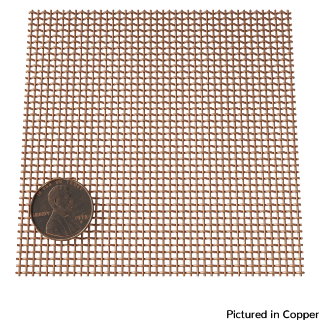 Copper Woven Wire Mesh: From 1 x 1 Mesh to 10 x 10 Mesh On Edward J. Darby  & Son, Inc.