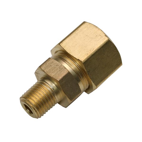 Brass Imperial Compression Fittings IMC14-6 IMPERIAL TO METRIC  1/4" x 6mm 