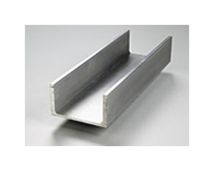 Brushed Nickel Aluminum J Channel for 1/4 Mirror Support 47-7/8