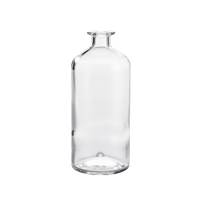 8 oz Clear Boston Round Glass Bottle  Buy Glass Bottles In Bulk At Burch  Bottle