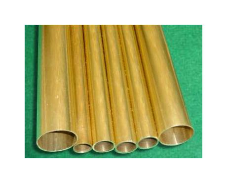 USAMILY 4 Pieces Metal Copper Round Brass Tubes 3 mm x 0.5 mm x 12 inch 
