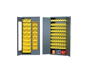 Storage Cabinets & Bins Combo On Meyer Material Handling Products, Inc.