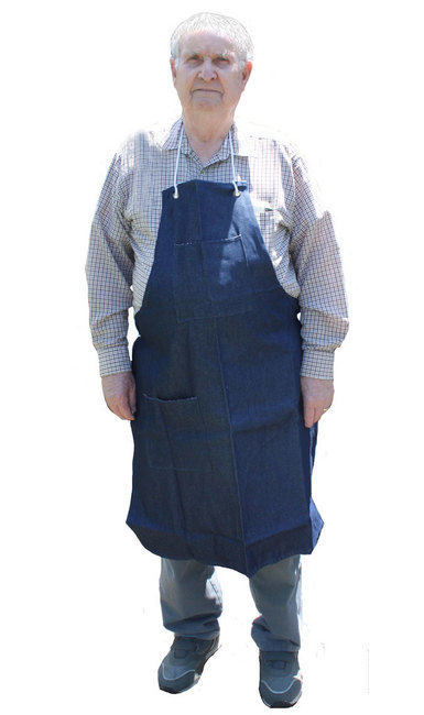 Blue Polyethylene Apron, 1.25 mil, 28 x 46, 1000/Case