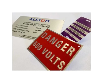 Metal Tags for Industrial Part Identification