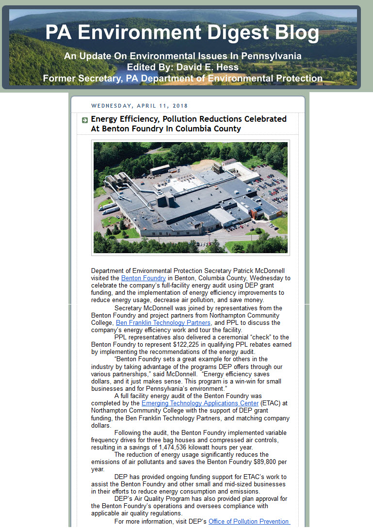 Benton Foundry, Inc. Benton, PA 17814