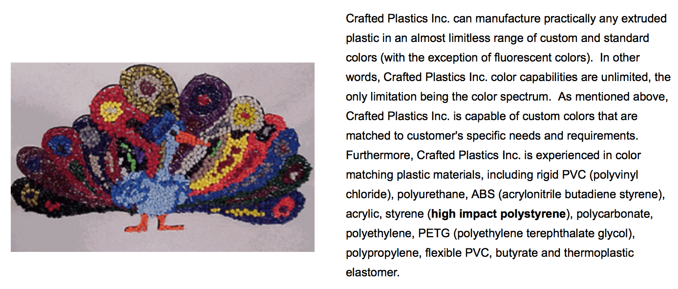 Crafted Plastics, Inc. Sheboygan, WI 53082
