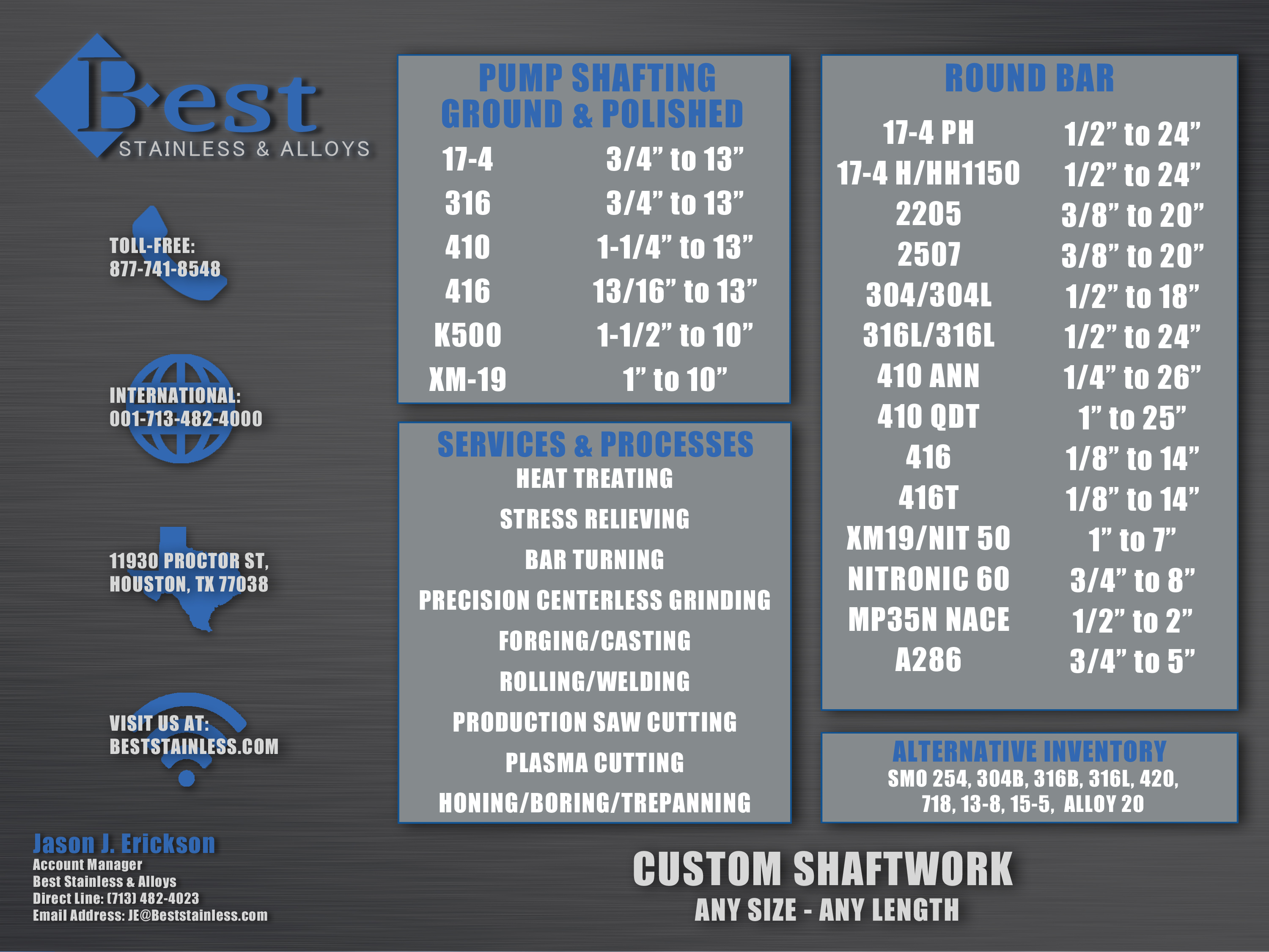 Best Stainless & Alloys Houston, TX 77038