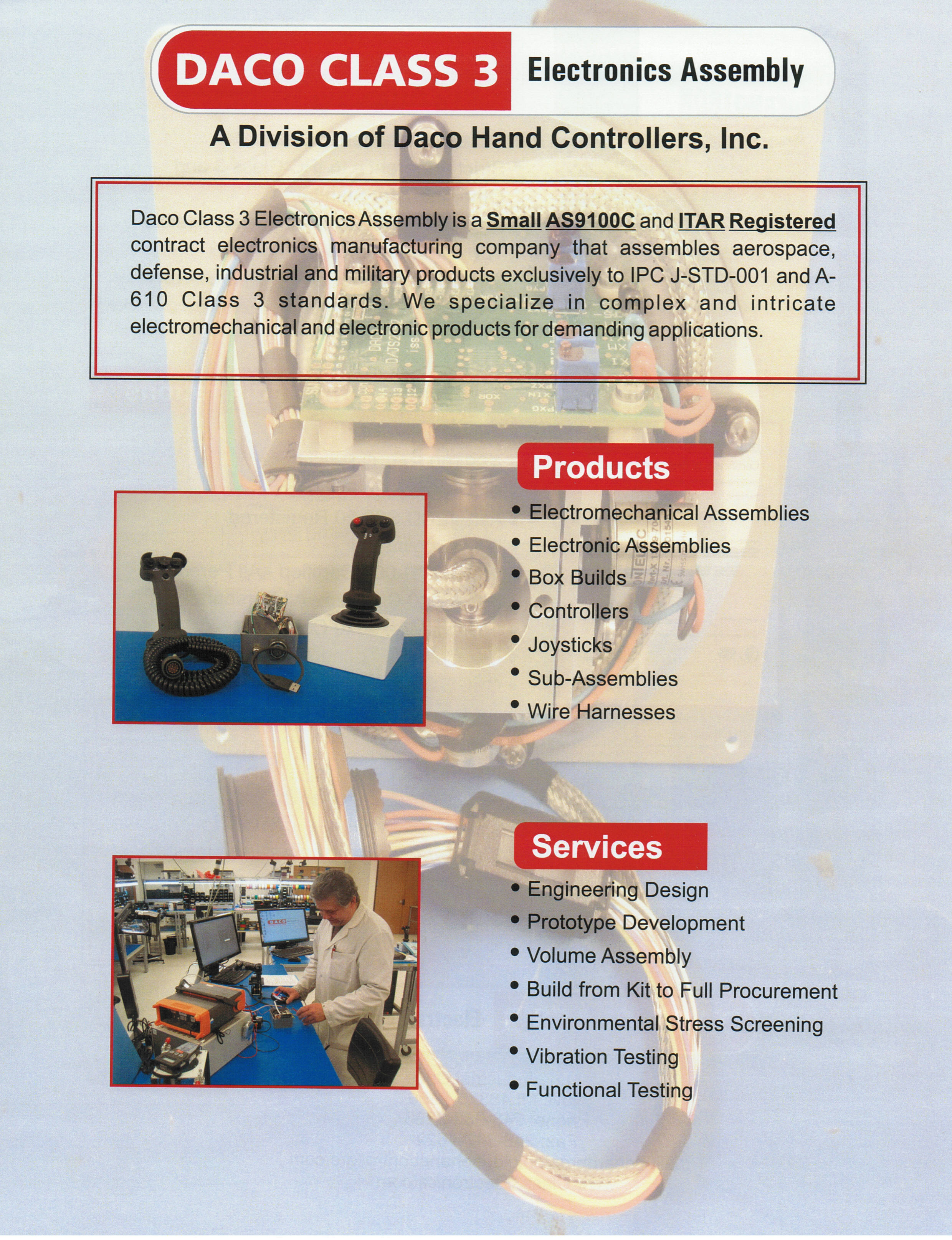 Daco Class 3 Electronics Assembly Novi, Michigan, MI 483752456