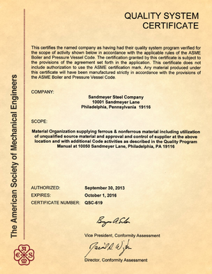 asme mo certification thomasnet system material definition
