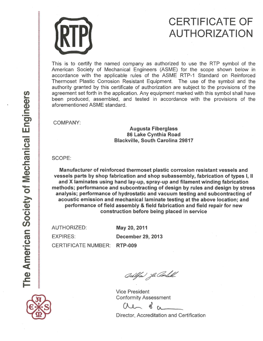 ASME RTP Definition What is ASME RTP? Find ASME RTP Companies on