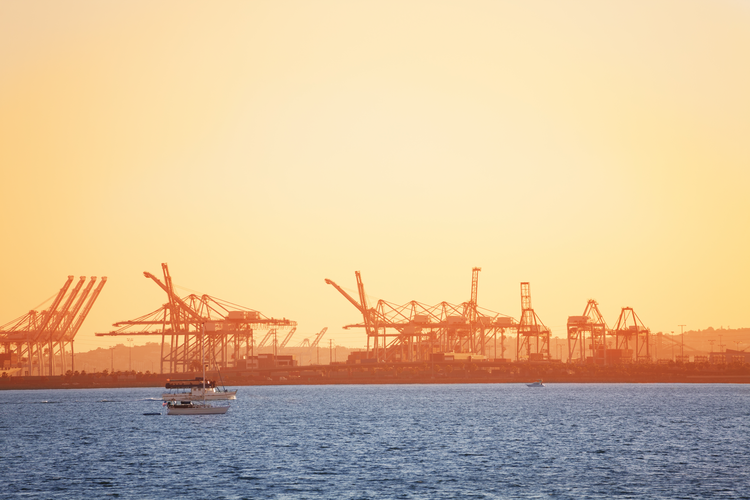 Long Beach shipping port