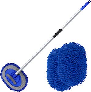Wontolf 62'' Car Wash Brush with Long Handle Chenille Microfiber Car Wash  Mop Mitt Wheel Brush
