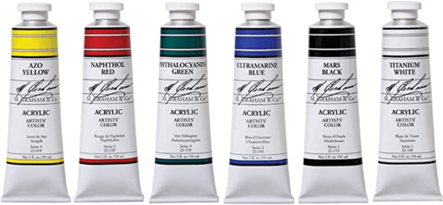 Arteza Acrylic Pouring Paint Set - 32 Assorted Colors 2 Ounce Bottles