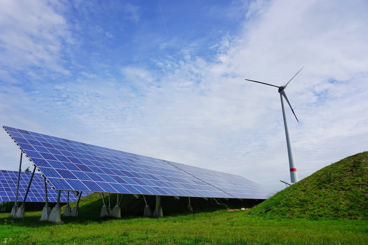 Renewable energy park in Germany