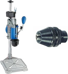 DIY 3D printed desk drill press for a rotary tool (Dremel or
